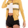 Casual Sweaters Jewel Neck Long Sleeve Short Cardigans - Image 4