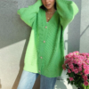 Casual v-neck short knitted cardigan - Image 3