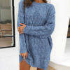Causal Elegant o-neck long sleeves knitted dress - Image 2