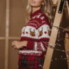 Causal christmas Animal design long sleeve sweater - Image 3