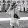 Deep V Neck Sashes Long Sleeve Bodycon Mini Dress - Image 3