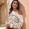 Drop Shoulder Long Sleeve Oversized Casual Sweaters
