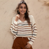 Drop Shoulder Long Sleeve Oversized Casual Sweaters - Image 2