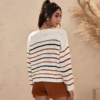 Drop Shoulder Long Sleeve Oversized Casual Sweaters - Image 4