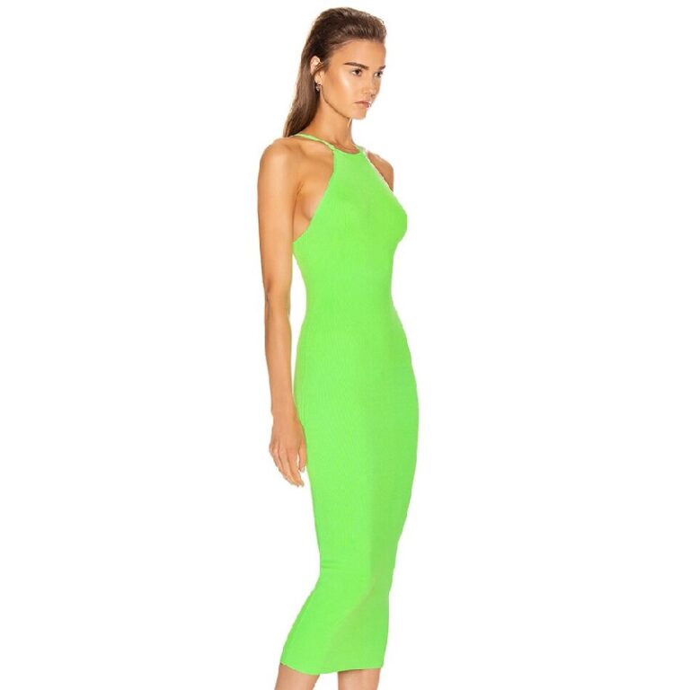 Fashion Sexy Spaghetti Strap Backless Club Bandage Dress - Image 2