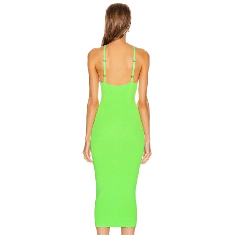 Fashion Sexy Spaghetti Strap Backless Club Bandage Dress - Image 3