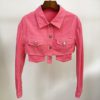 Fashion Short Slim Trench Long Sleeve Pockets Club Party Coats - Image 2