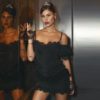 Fashion Spaghetti Strap Sexy Lace Ruffles Mini Club Dress