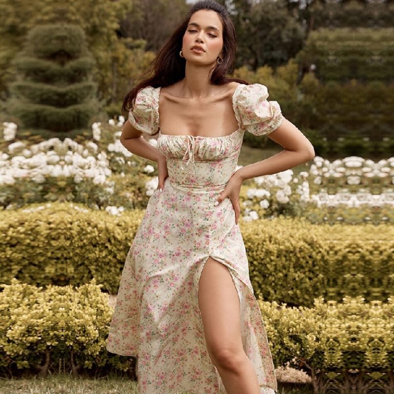 Fashion Strapless Sexy Floral Club Celebrity Midi Dresses