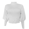 High collar Lantern Sleeve loose sweater - Image 11