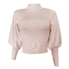 High collar Lantern Sleeve loose sweater - Image 7
