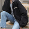 Hooded Long Sleeve Embroidered Short Jacket - Image 6