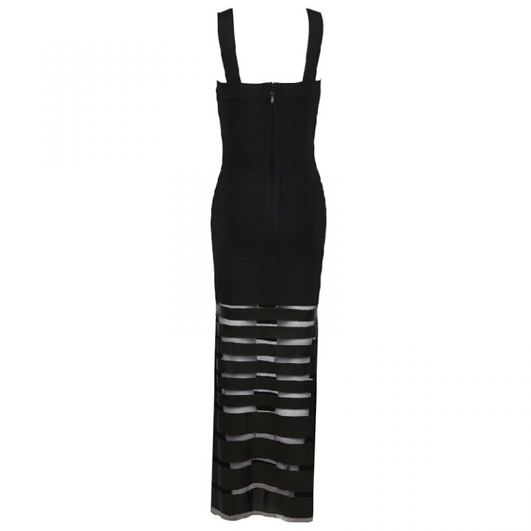 Lace Sexy Spaghetti Strap Hollow Out Club Bandage Dress - Image 6