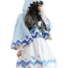 Lolita Cape Coat Shark Hooded Pom Poms Outerwear - Image 3