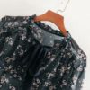Long Sleeve Casual Loose Pleated Mini Dress - Image 3