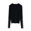 O Neck Long Sleeve Casual Pullover Sweater