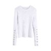 O Neck Long Sleeve Casual Pullover Sweater - Image 3