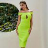 Off Shoulder Sexy Hollow Out Club Celebrity Party Dress Vestidos