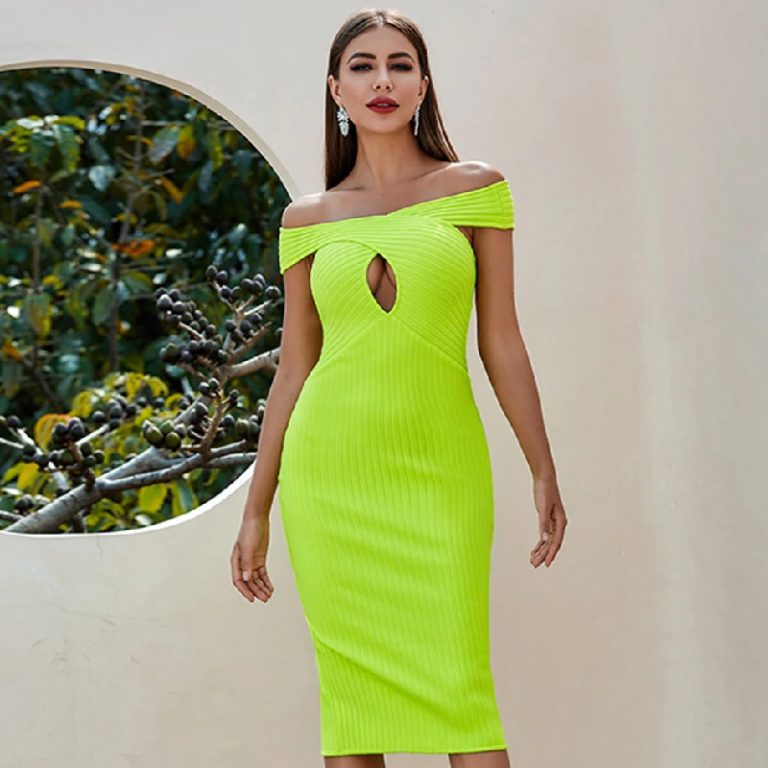 Off Shoulder Sexy Hollow Out Club Celebrity Party Dress Vestidos - Image 3