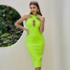 Off Shoulder Sexy Hollow Out Club Celebrity Party Dress Vestidos - Image 4
