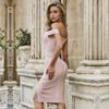 Off Shoulder Sexy Celebrity Party Bodycon Club Dress - Image 4