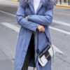 Parka Fur Hooded Long Sleeve Drawstring Maxi Coat