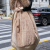 Parka Fur Hooded Long Sleeve Drawstring Maxi Coat - Image 7