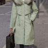 Parka Fur Hooded Long Sleeve Drawstring Maxi Coat - Image 4