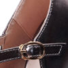Platform Pumps Round Toe Chunky Heel PU Leather Shoes - Image 9