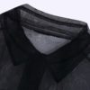 Plus Size Casual Loose Turn Down Neck Long Shirt - Image 3