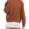 Pullover High Collar Long Sleeves Sweaters - Image 3