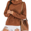 Pullover High Collar Long Sleeves Sweaters