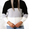 Pullovers Jewel Neck Long Sleeves Short Sweaters - Image 2