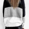 Pullovers Jewel Neck Long Sleeves Short Sweaters - Image 5