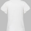 Pullovers Jewel Neck Short Sleeve Ruffles Sweaters - Image 5