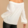 Pullovers Off-The-Shoulder Long Sleeve Sweaters - Image 3
