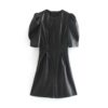 Sexy Club Puff Short Sleeve Bodycon Party Mini Dress