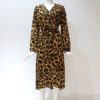 Sexy Leopard Long Sleeve Casual A-Line V-Neck Vintage Dress - Image 6