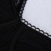 Sexy Long Sleeve V Neck Lace Bandage Jumpsuit - Image 5