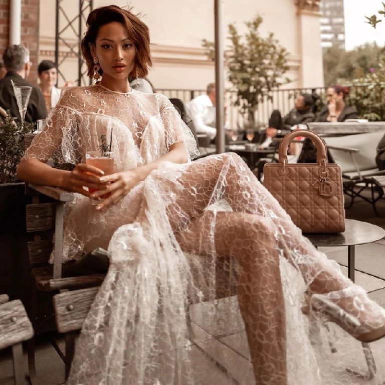 Sexy Runway Lace Hollow Out Short Sleeve Party Long Dress - Image 2