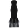 Sexy Strapless Elegant Patchwork Bodycon Backless Party Dress - Image 2