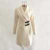 Sexy long sleeve solid Elegant party office dress