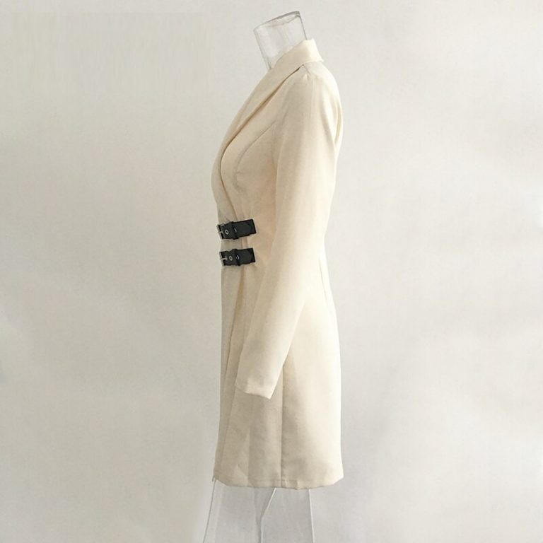 Sexy long sleeve solid Elegant party office dress - Image 2