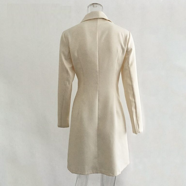 Sexy long sleeve solid Elegant party office dress - Image 3