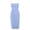 Slash Neck Draped Club Sexy Spaghetti Strap Party Dresses - Image 5
