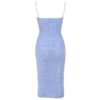 Slash Neck Draped Club Sexy Spaghetti Strap Party Dresses - Image 6