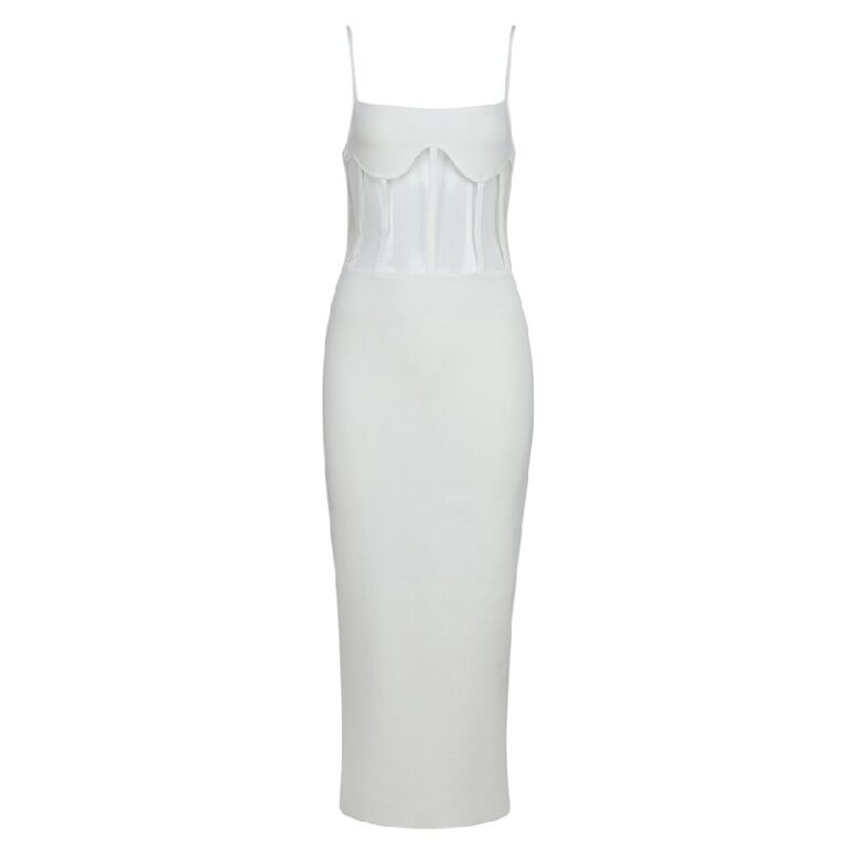 Spaghetti Strap Mesh Sexy Night Out Party Dress Vestidos - Image 2