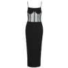 Spaghetti Strap Mesh Sexy Night Out Party Dress Vestidos - Image 4