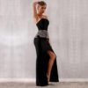 Strapless Club Beading Evening Party Bodycon Bandage Dress - Image 4