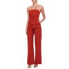 Strapless Stitched Bow Sleeveless Slim Fit Jumpsuit - Image 5